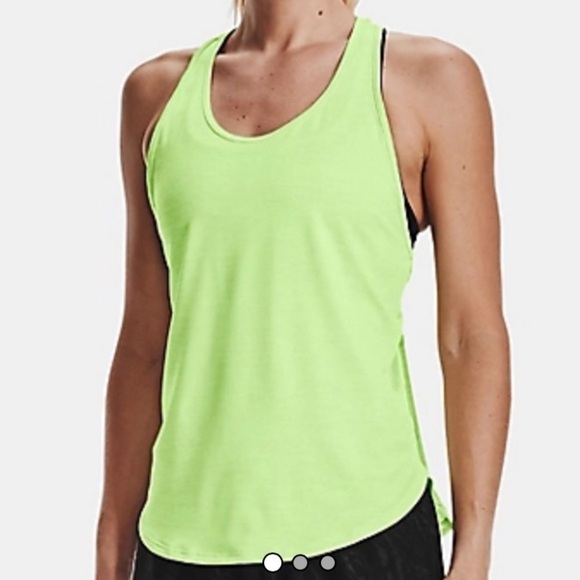 Under Armour Lime Green Racerback Tank Top Size XS - Picture 1 of 9